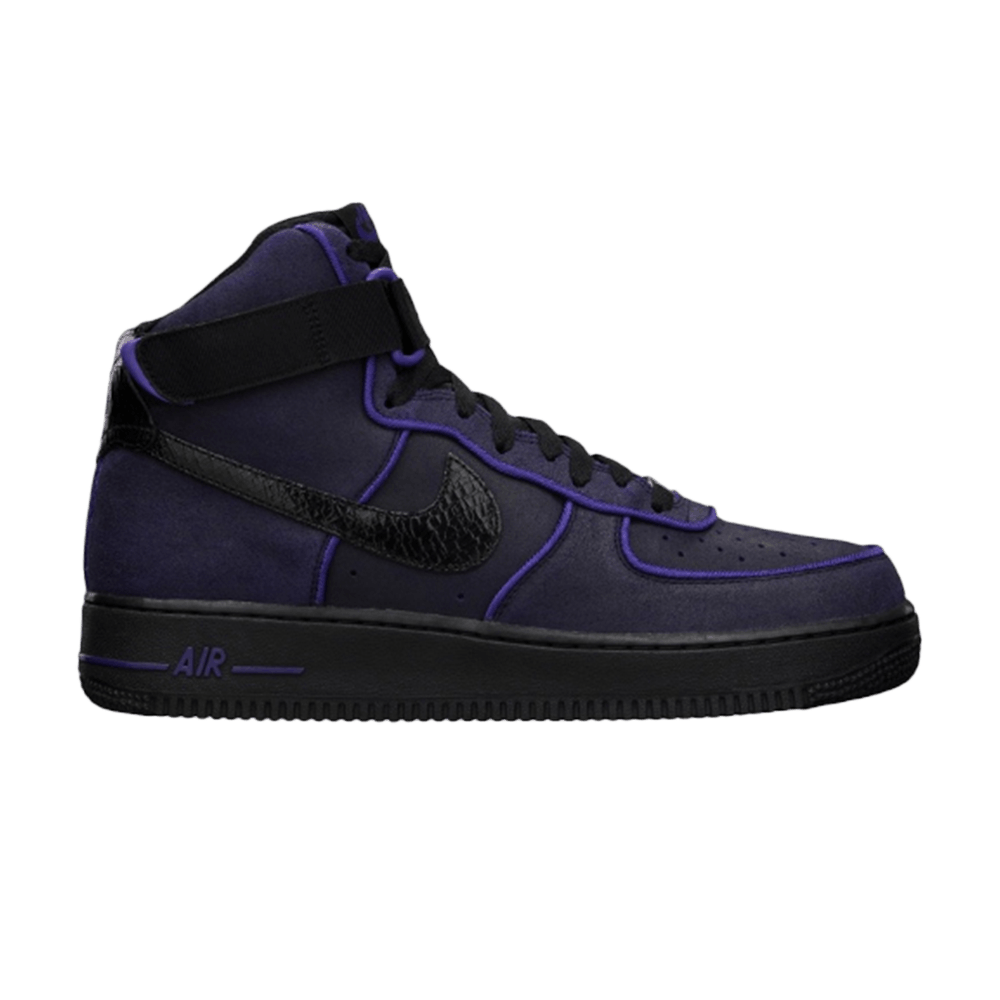 purple black air force ones