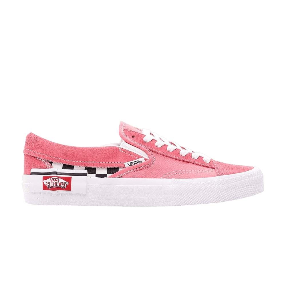 pink and white checker vans