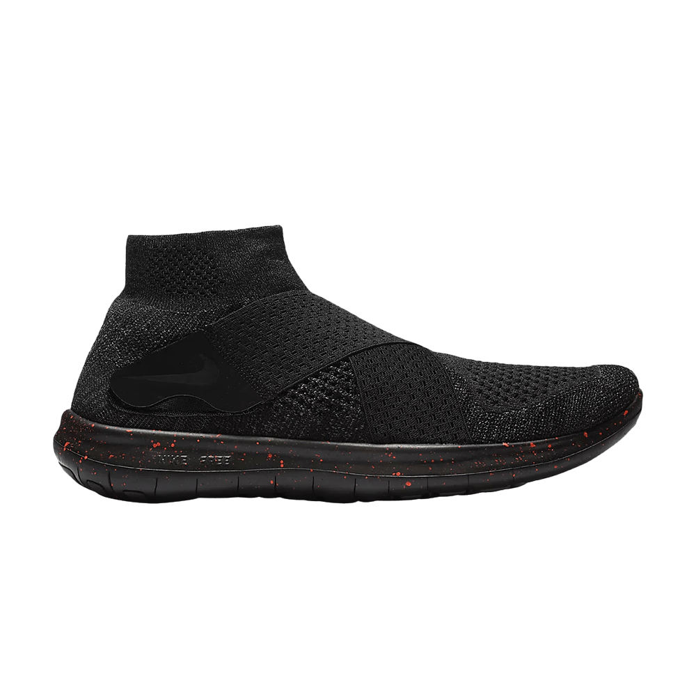 Nike free rn motion flyknit black cheap