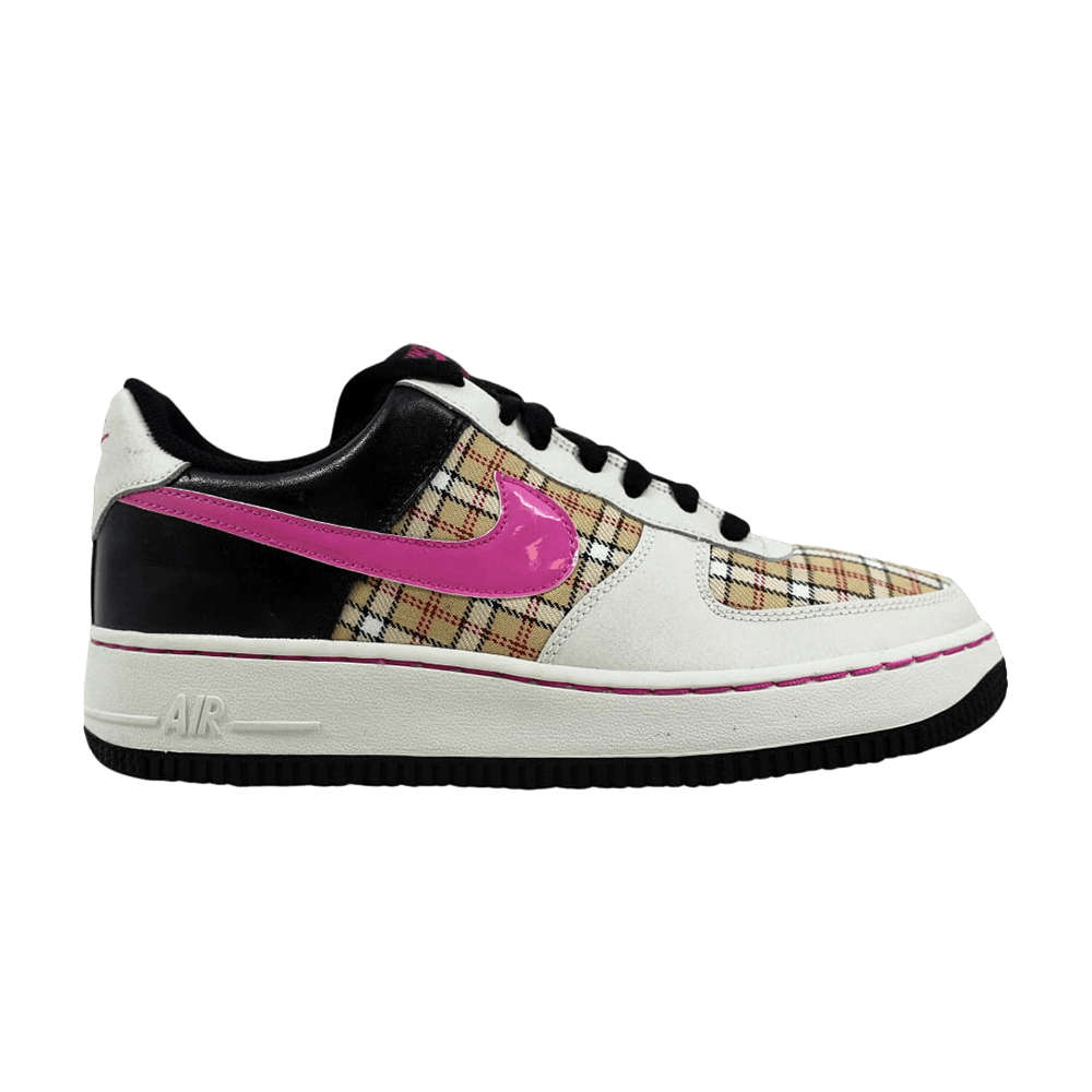Buy Air Force 1 GS Plaid Pink 314219 164 GOAT