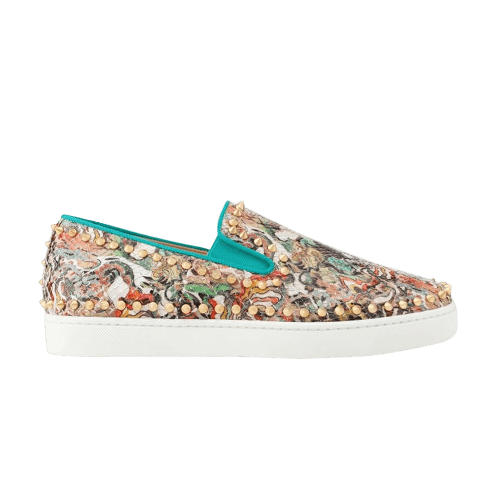 Christian Louboutin Pik Boat Flat 'Python Faience' - Christian ...