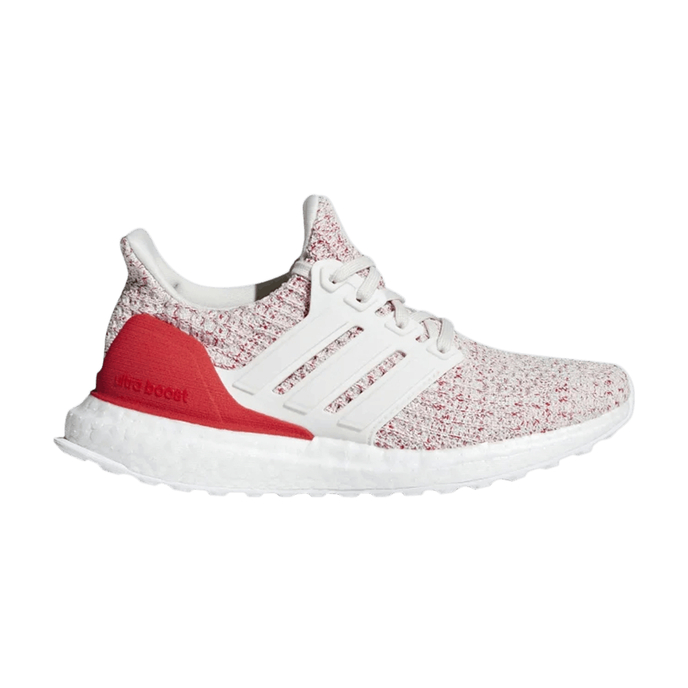 Buy UltraBoost 4.0 J 'Chalk White Active Red' - - Red | GOAT