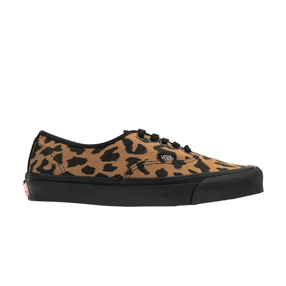 Vans Authentic Lx Canvas Suede Leopard Black