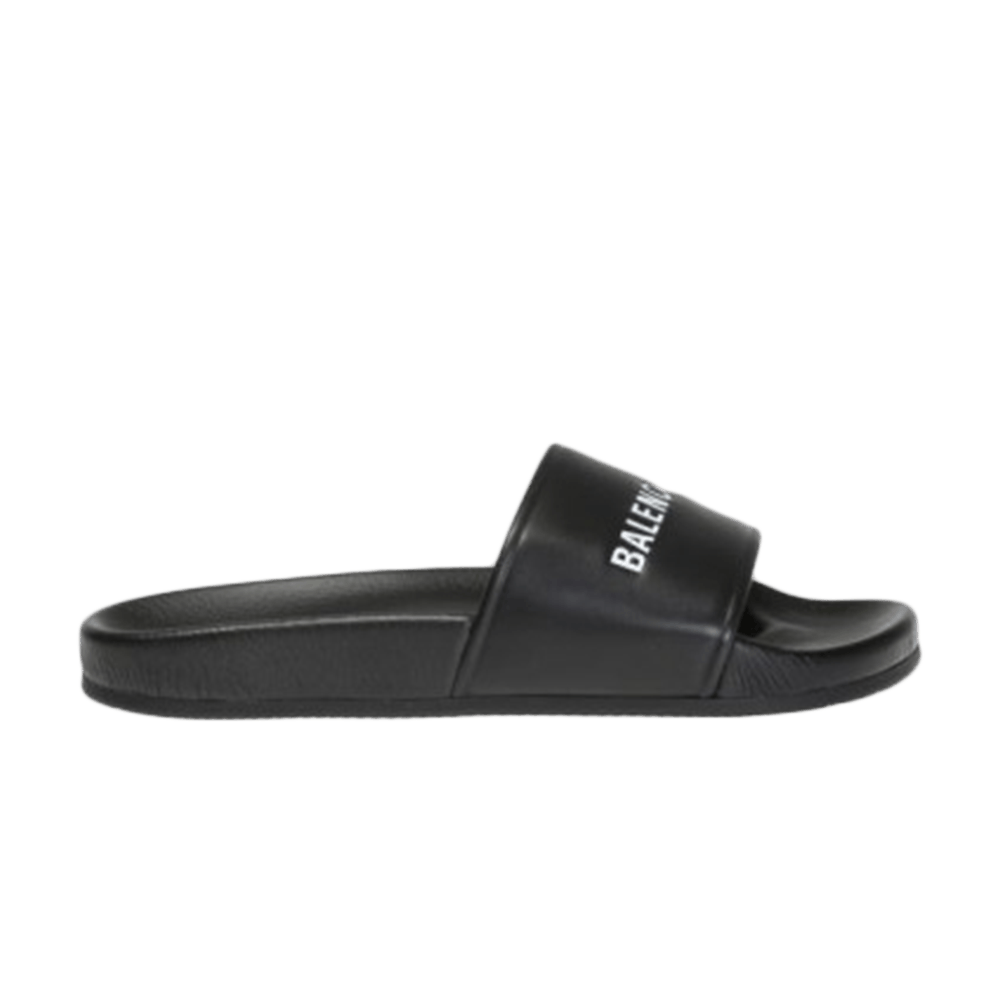Balenciaga Logo Slide 'Black' - Balenciaga - 506347 WAL00 1006 | GOAT