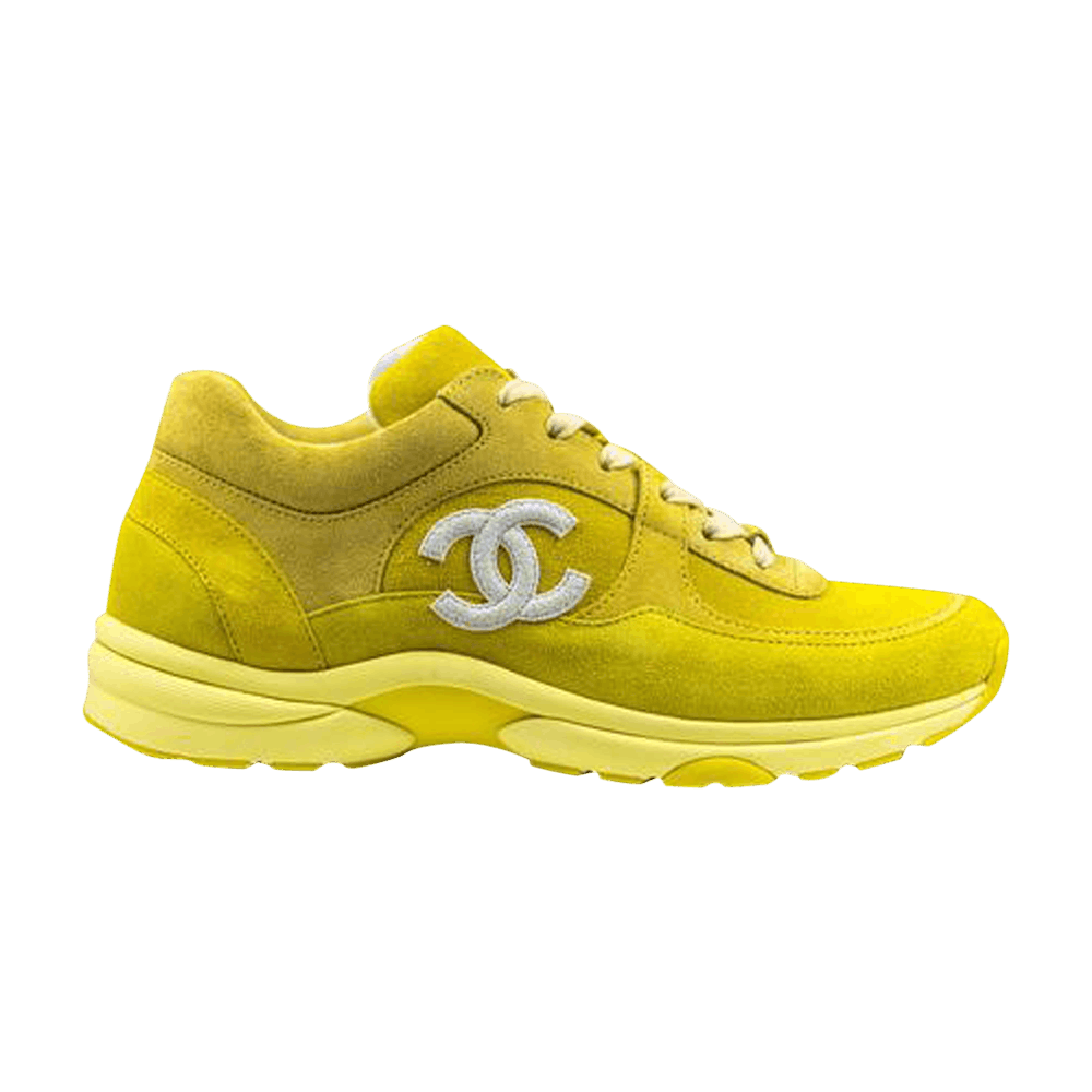 Buy Chanel Wmns Logo Suede Sneaker 'Yellow' - G34360 X52117 0H665