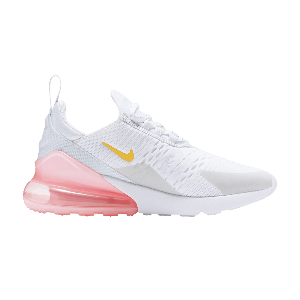 nike air max 270 white and light pink