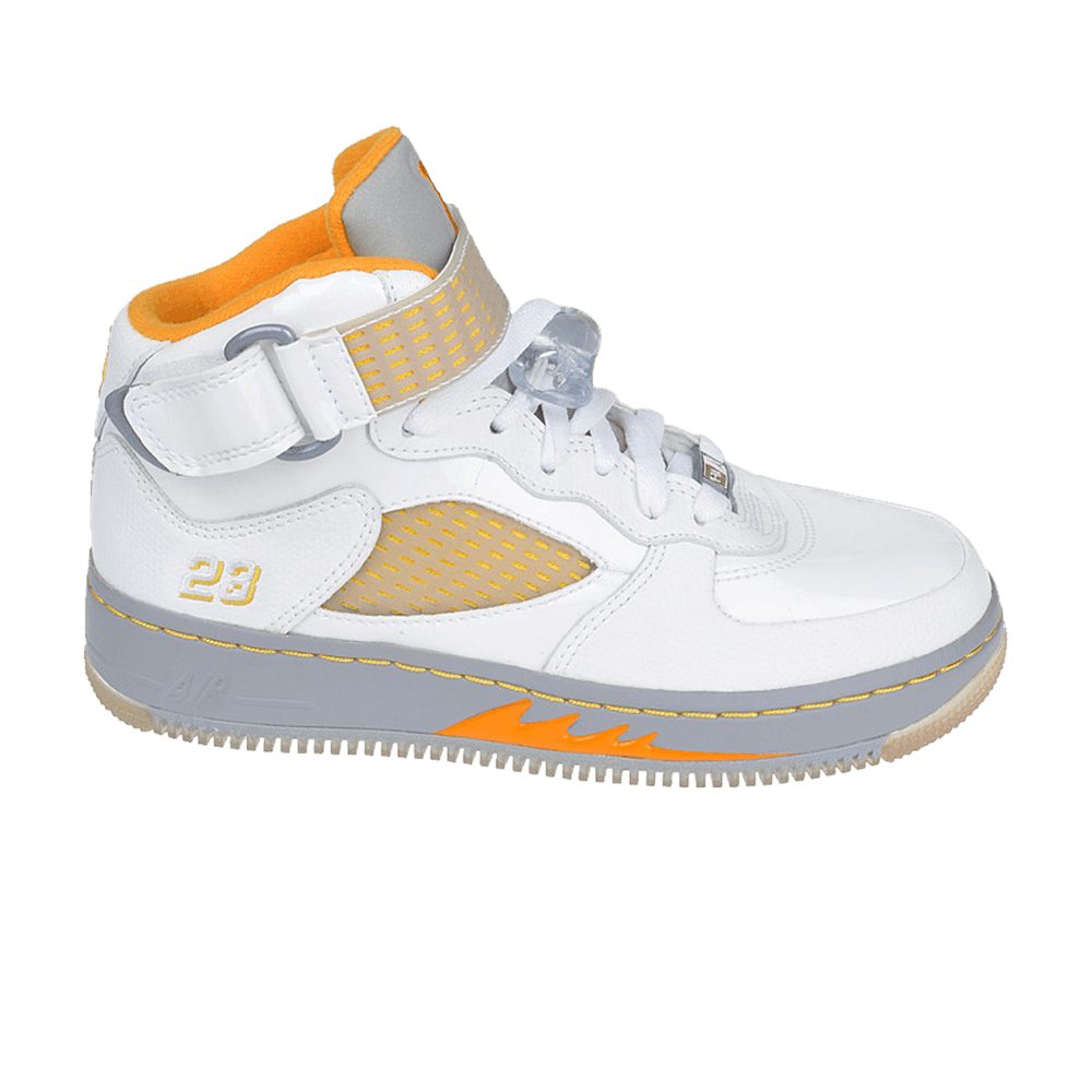 Buy Air Jordan Force 5 GS White Orange Peel 318609 181 GOAT