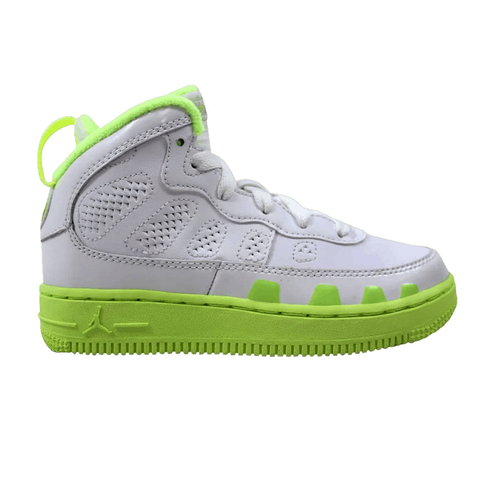 Buy Air Jordan Fusion 9 PS 'White Liquid Lime' - 353328 111