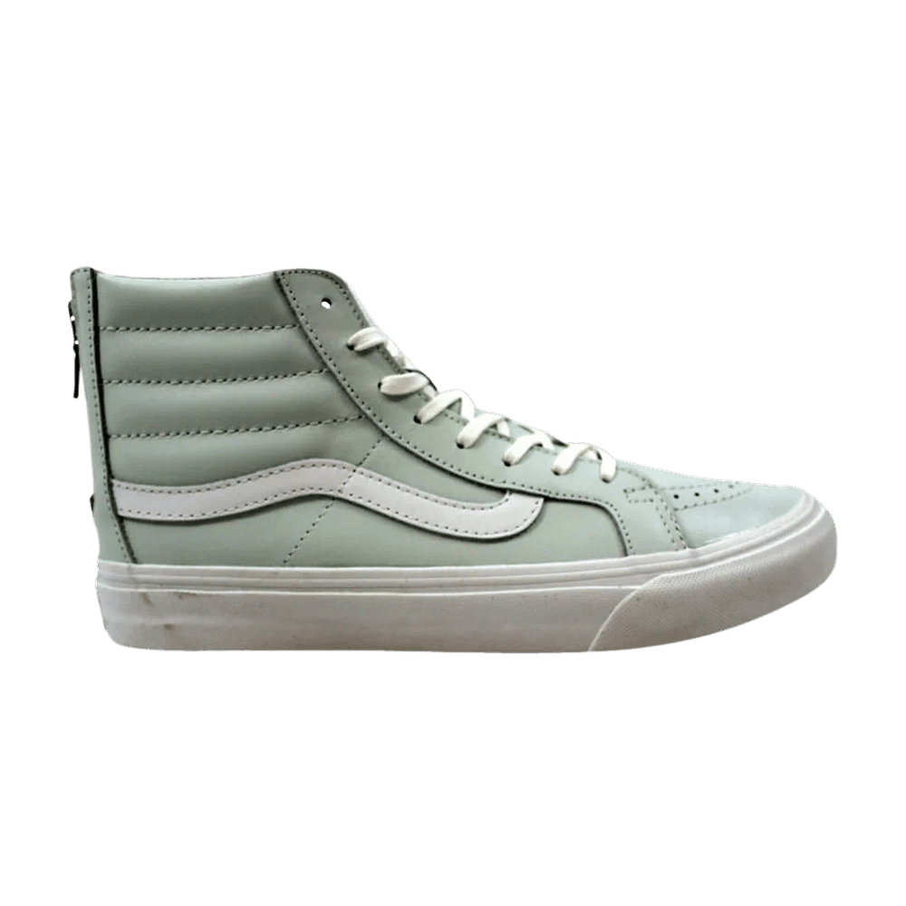Vans Sk8-Hi Slim Zip Leather Zephyr Blue