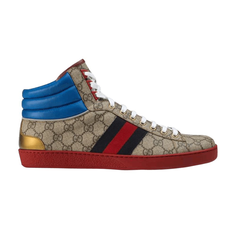 Buy Gucci Ace GG High Top Blue Beige 555144 92T20 9794 GOAT UK