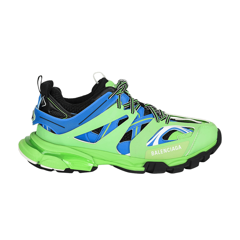 balenciaga track green blue