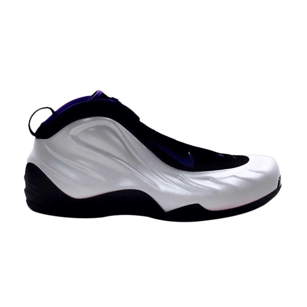 white and purple foamposites