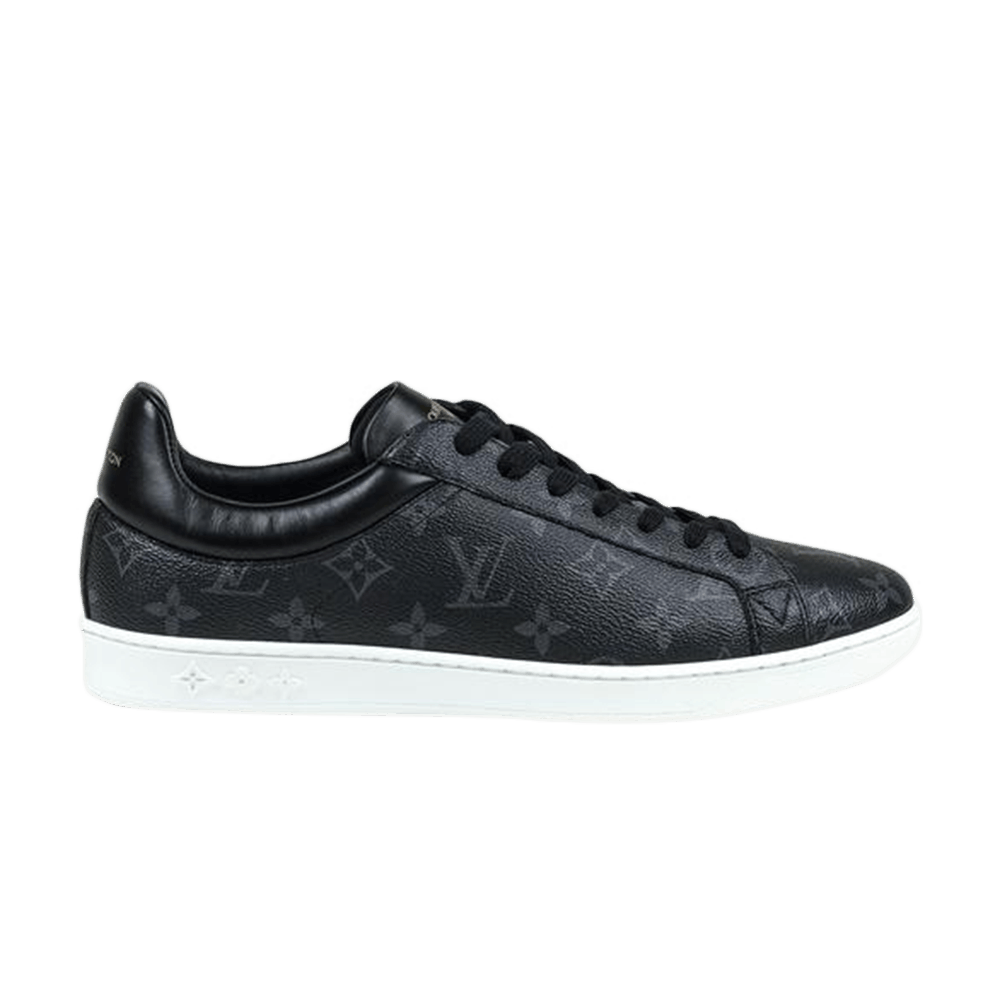 Auth Louis Vuitton Luxembourg Sneaker Black with Monogram Eclipse