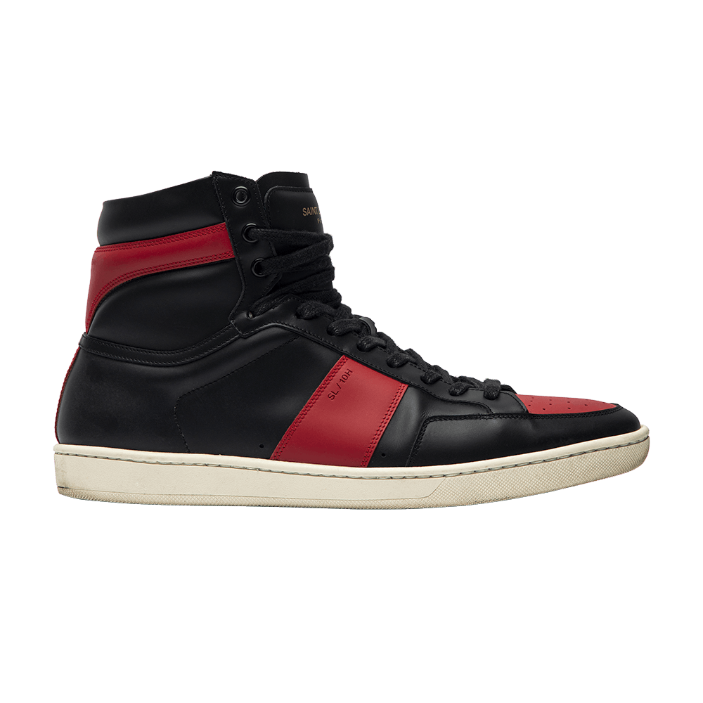 Saint Laurent SL-10 High Top Sneaker 'Red' - Saint Laurent - 418026 ...