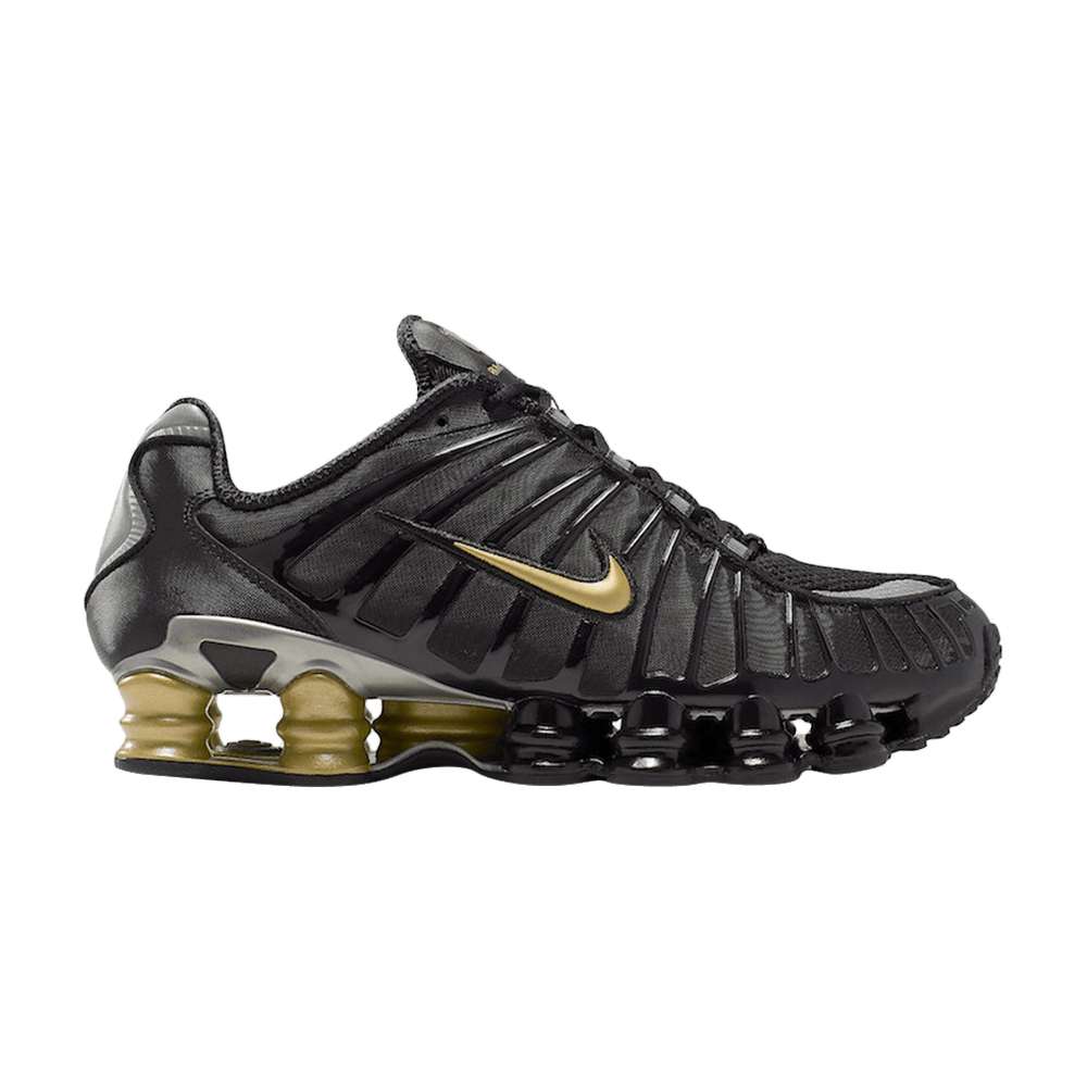 nike shox tl neymar jr black metallic gold