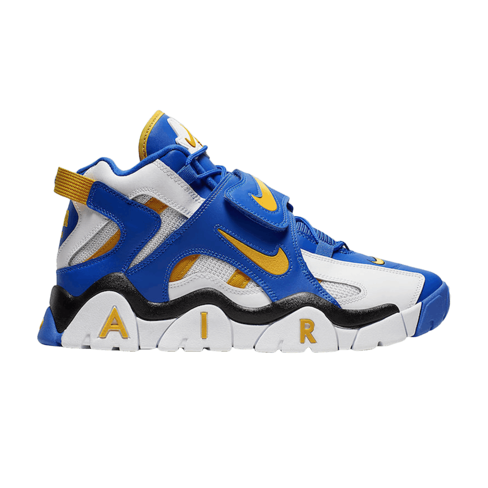 nike air barrage blue and yellow