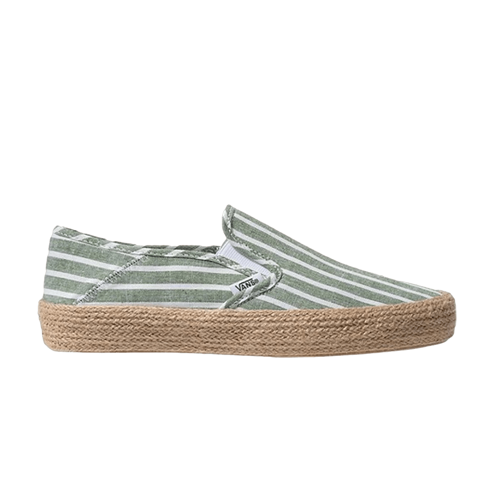 Vans Wmns Slip On Espadrille 'garden Green'
