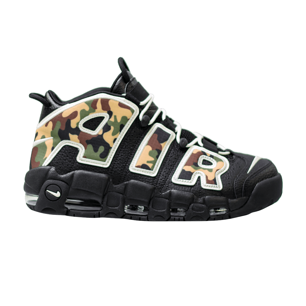 Nike air more uptempo black camo clearance