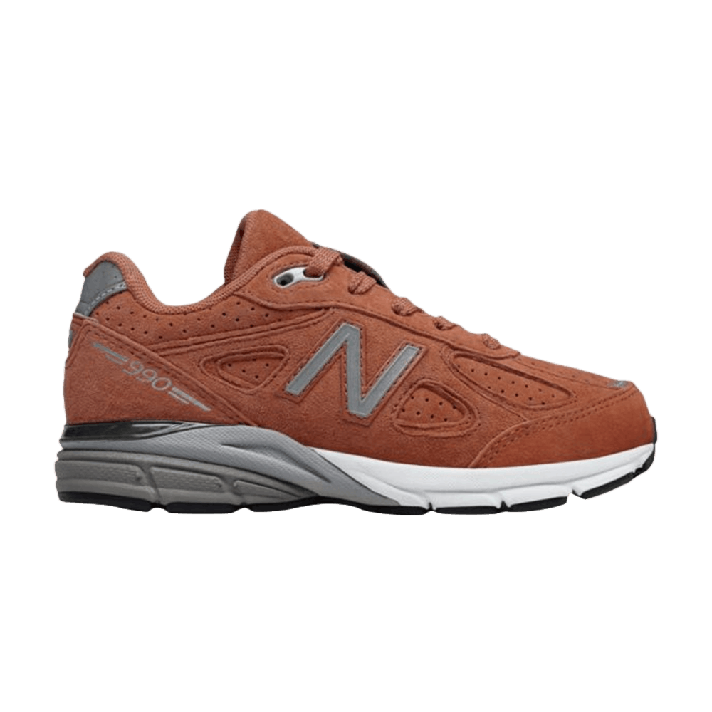 990v4 Kids Orange Grey New Balance KJ990OOG GOAT