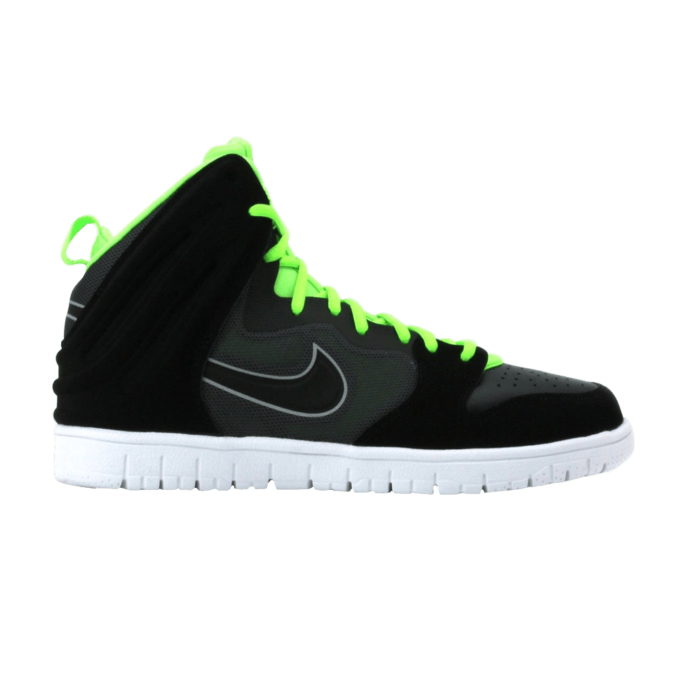 Buy Dunk High Free 'Black Lime' - 599466 001 | GOAT