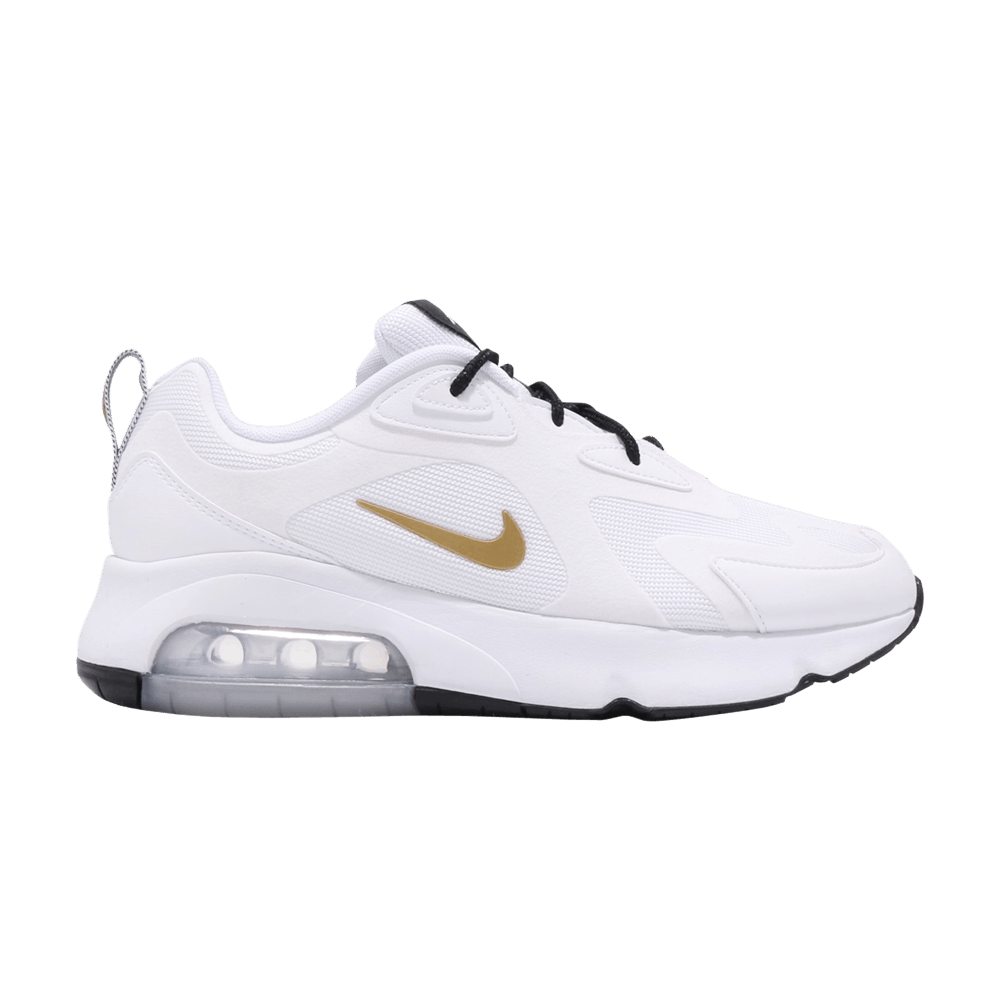 nike air max 200 gold and white