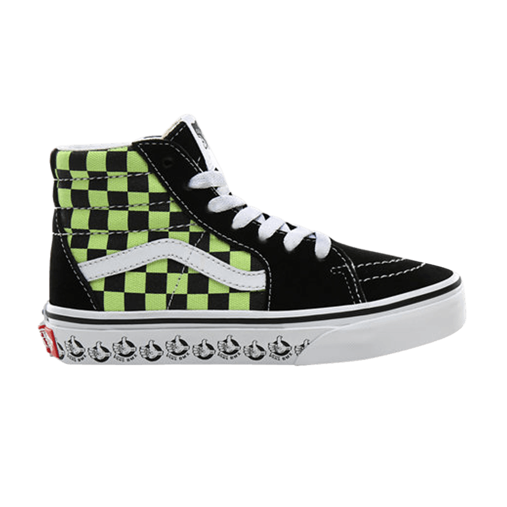 Vans Bmx Sk8-Hi Zip Kids Black Sharp Green