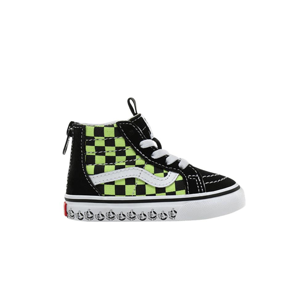 Vans Bmx Sk8-Hi Zip Toddler Black Sharp Green