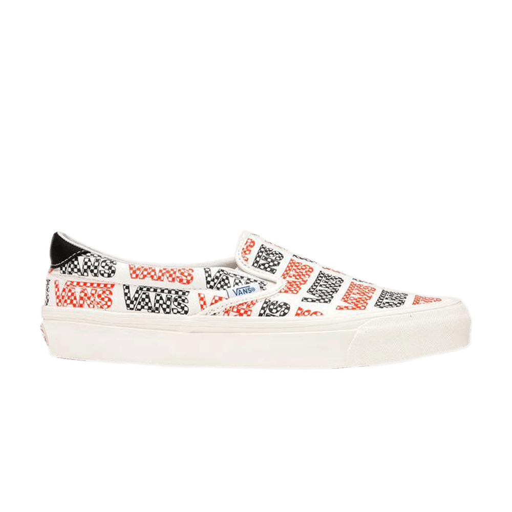 Vans Slip-On 59 Lx Racing Red Logo Checkerboard