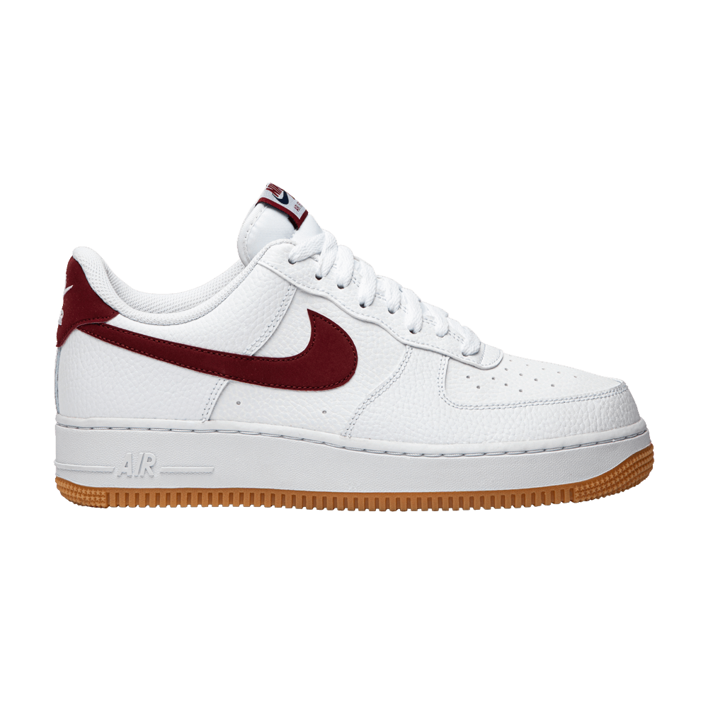 air force 1 red swoosh gum sole