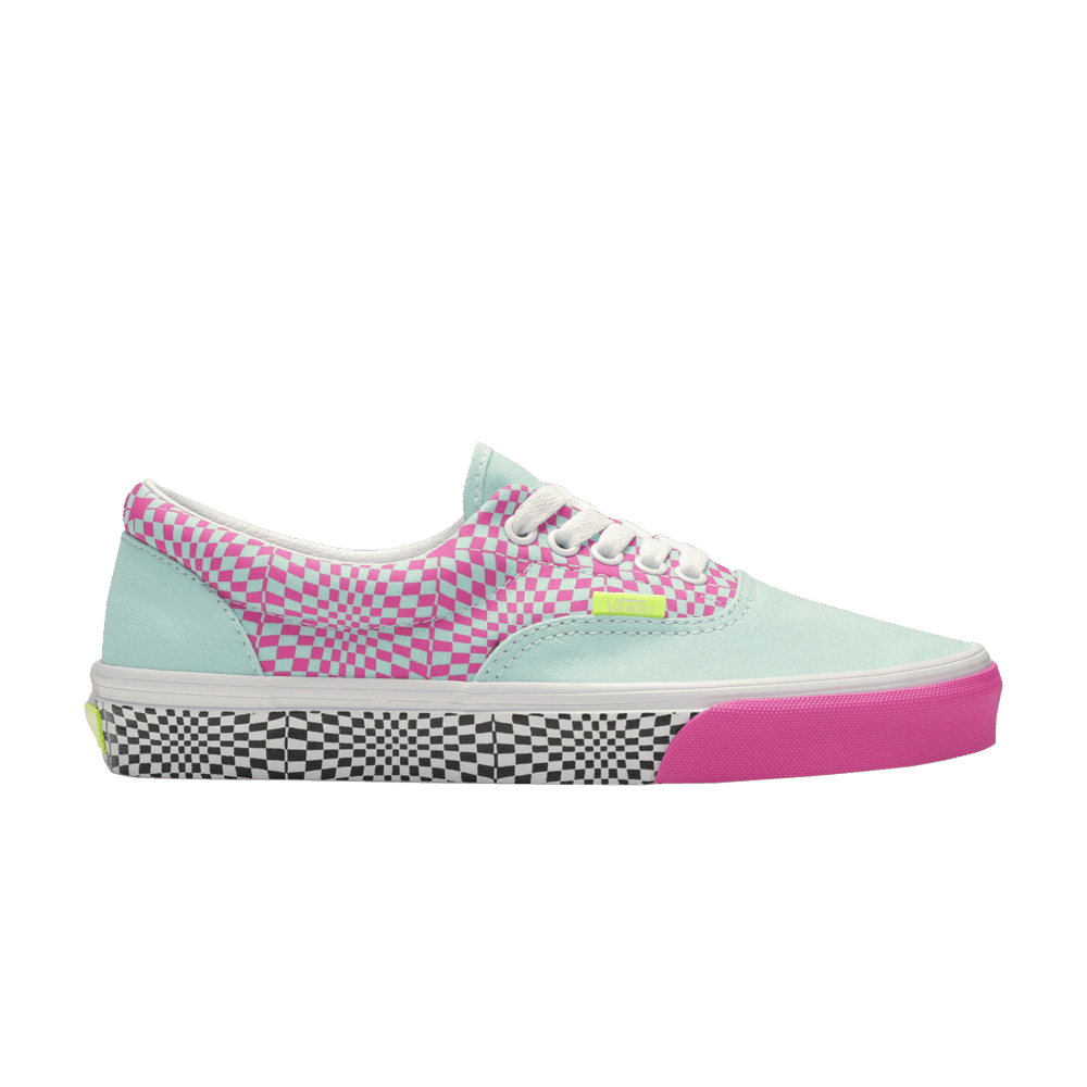 Vans Era Checkerboard Pink Blue Black