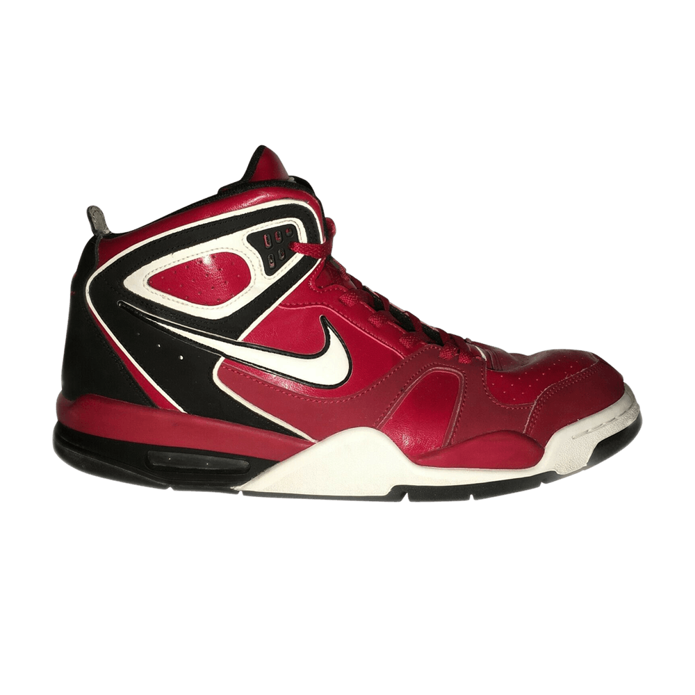 NIKE Air Flight Falcon High-top Sneakers Red Black 397204-601 Size 8.5 US
