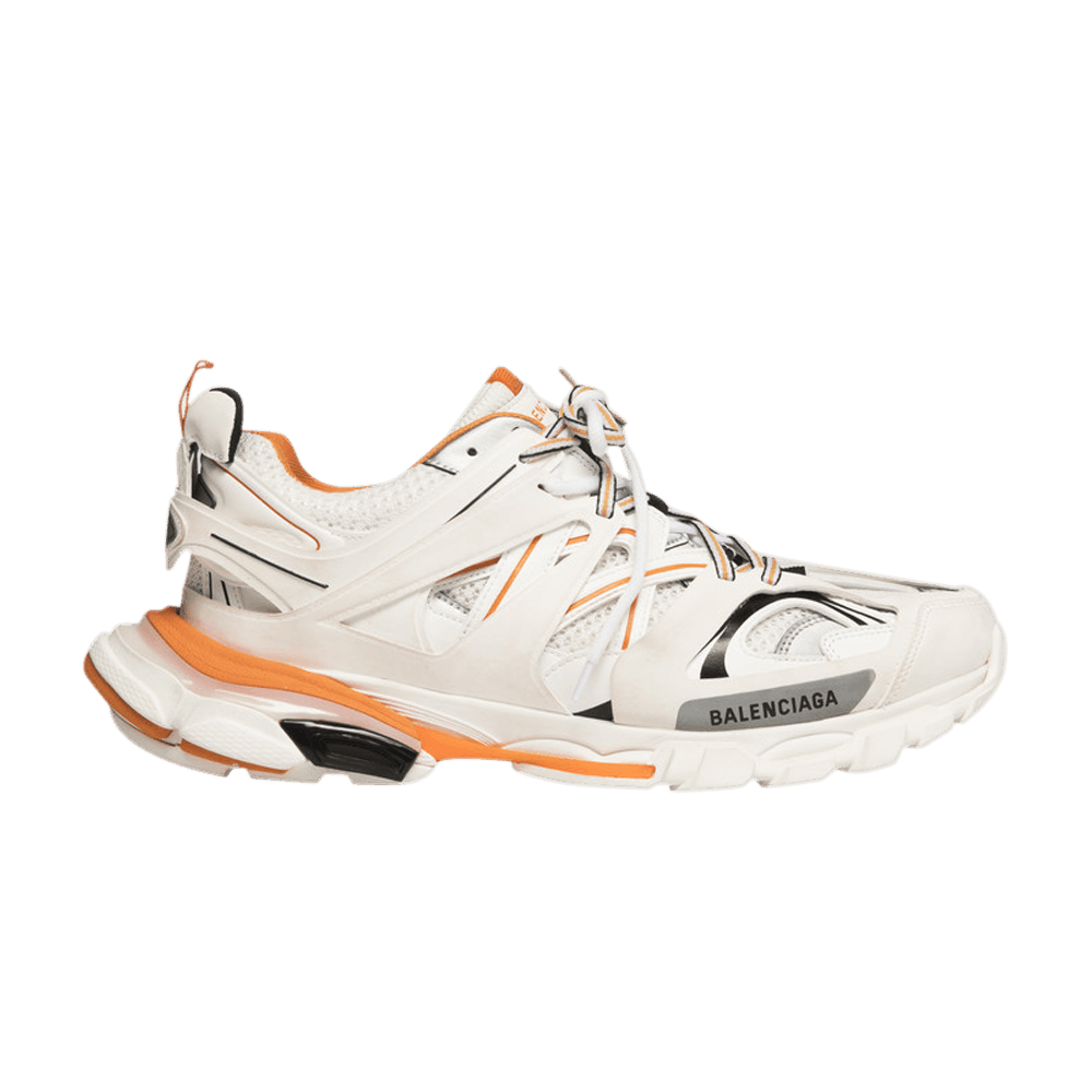 Balenciaga track trainer white orange top
