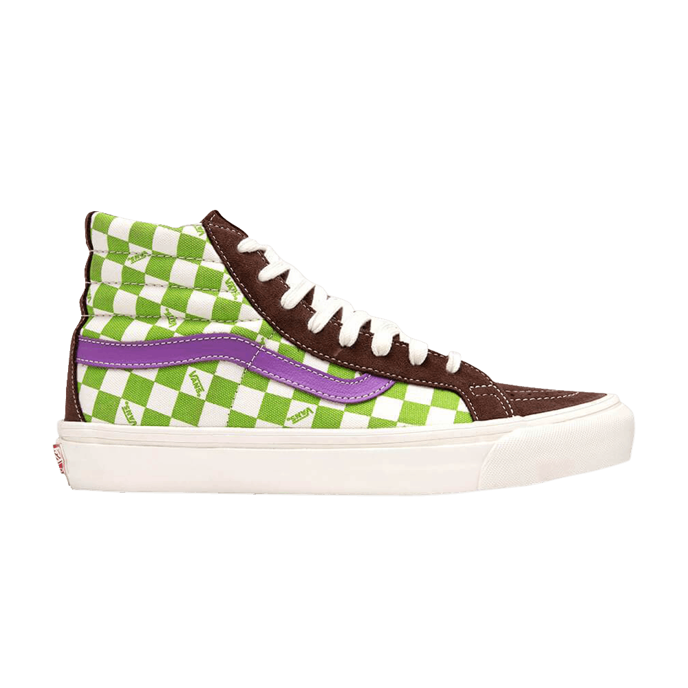 lime green and blue vans
