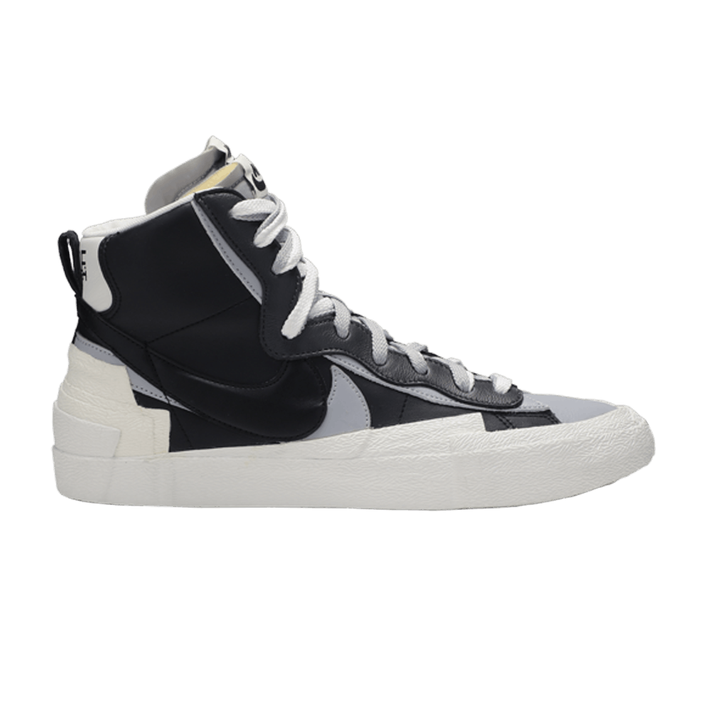 Sacai x Blazer Mid 'Black Grey' - Nike 