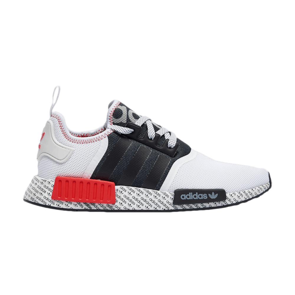 NMD_R1 'Print Boost - White Black Red 