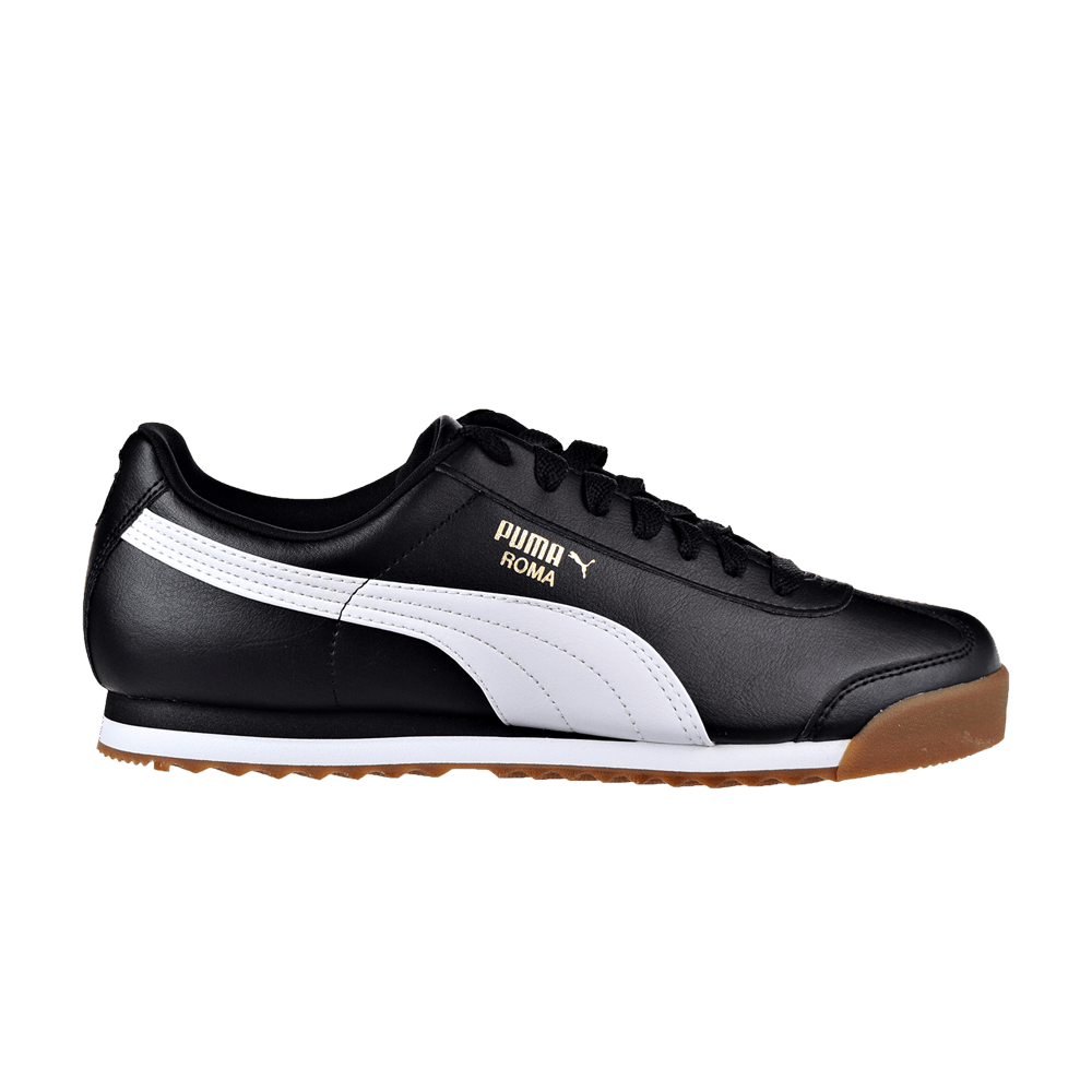 Puma roma black and gold top