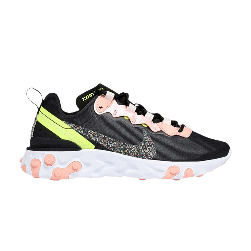Nike react element 55 premium black coral stardust clearance