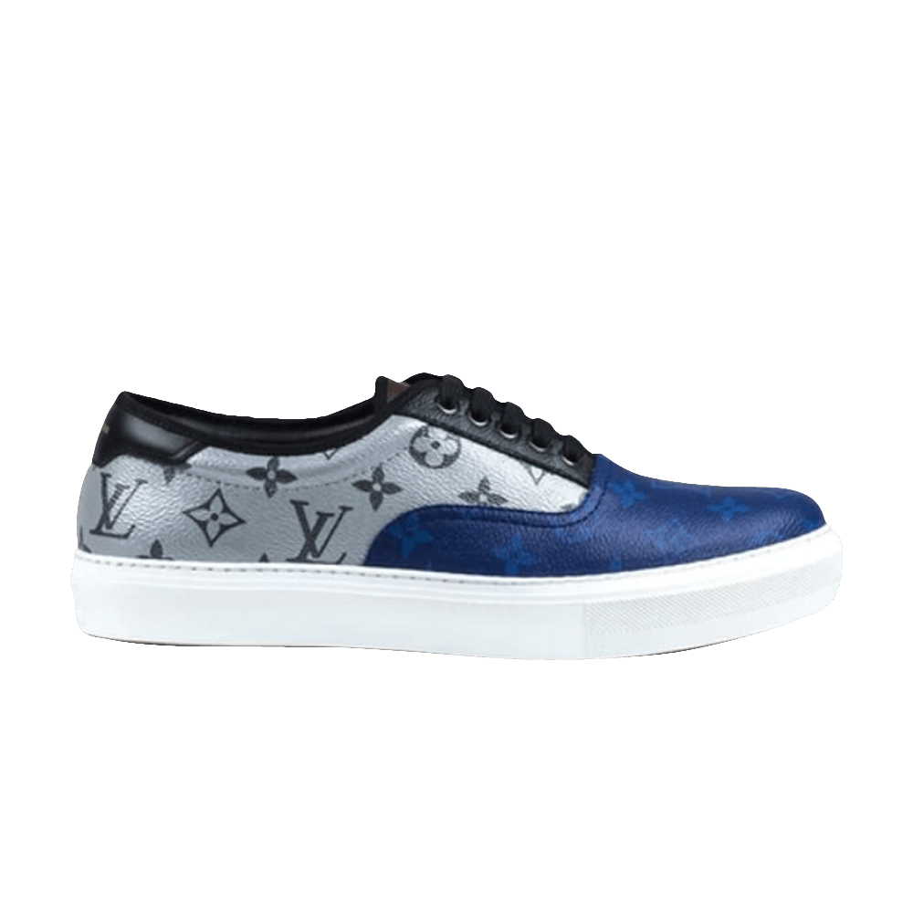 Trocadero cloth low trainers Louis Vuitton Blue size 7.5 UK in Cloth -  34249839