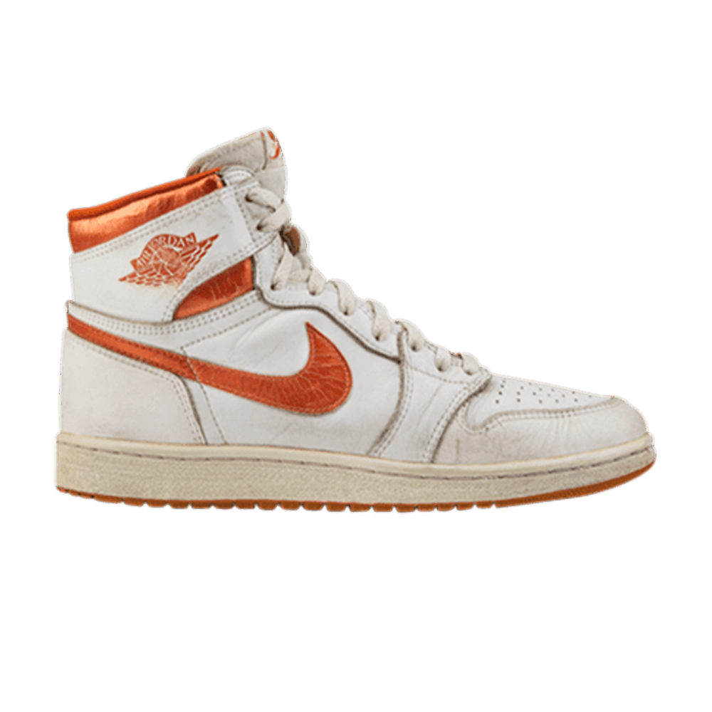 Metallic orange jordan sales 1