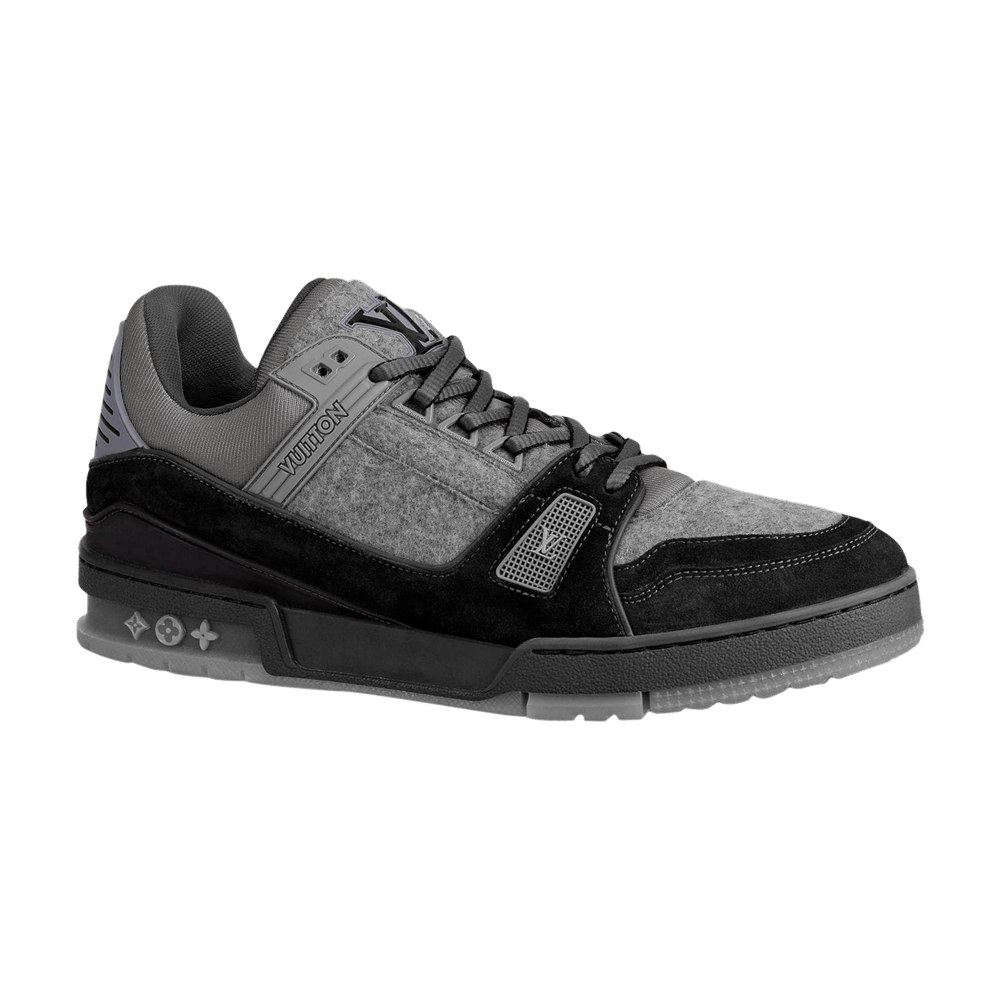 1A54H5 - Louis Vuitton LV Trainer Sneaker Low 'Black/Grey' - RvceShops