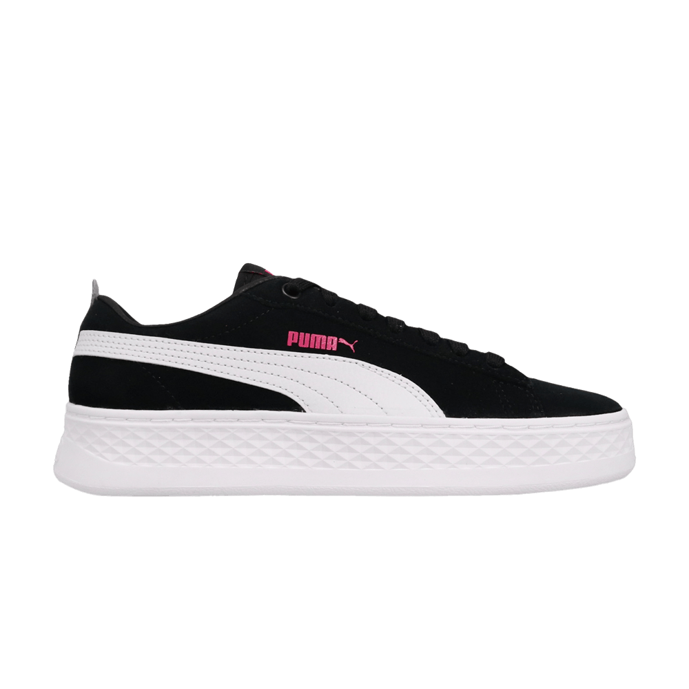 Puma smash platform black discount