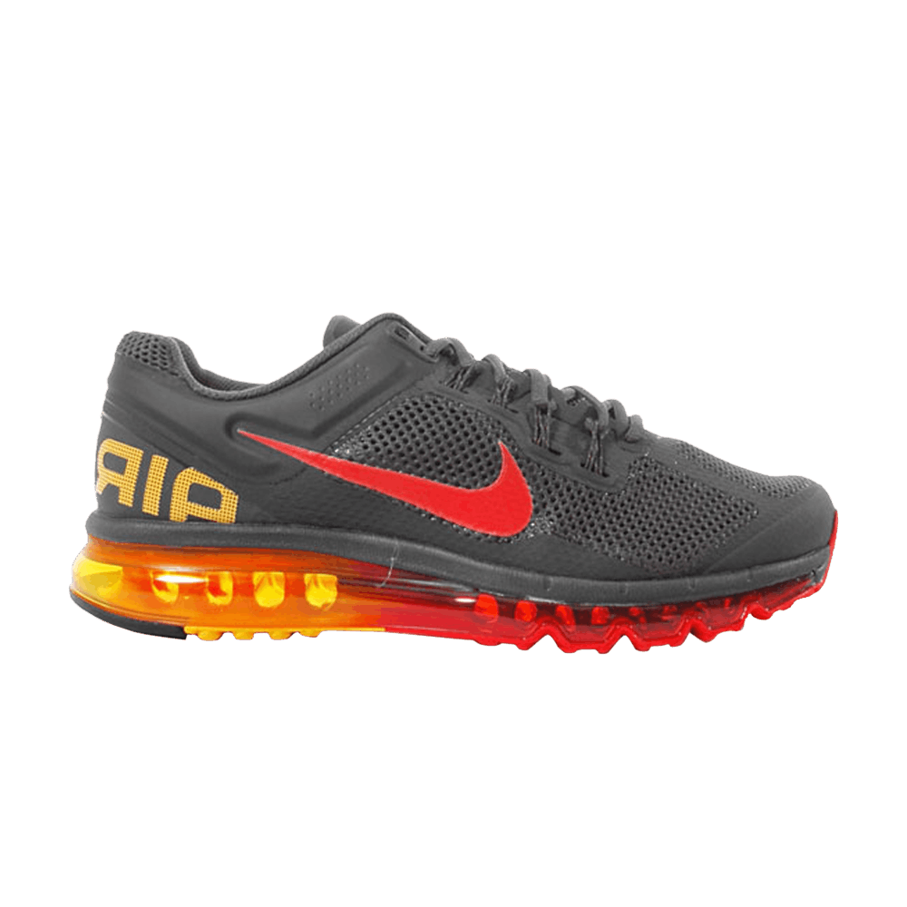 Size 10.5 Air Max 2013 Dark Charcoal Red Orange