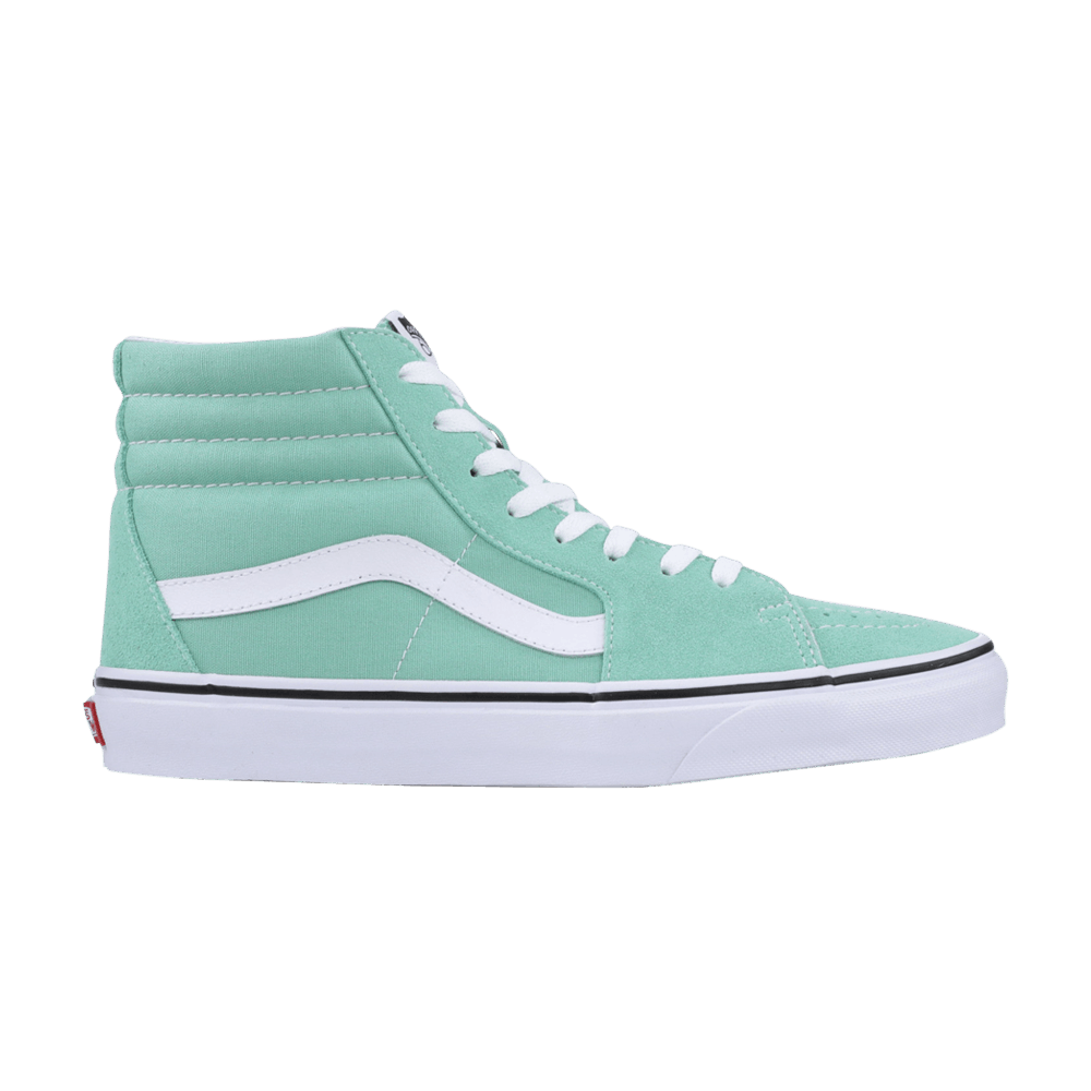 mint green high top vans