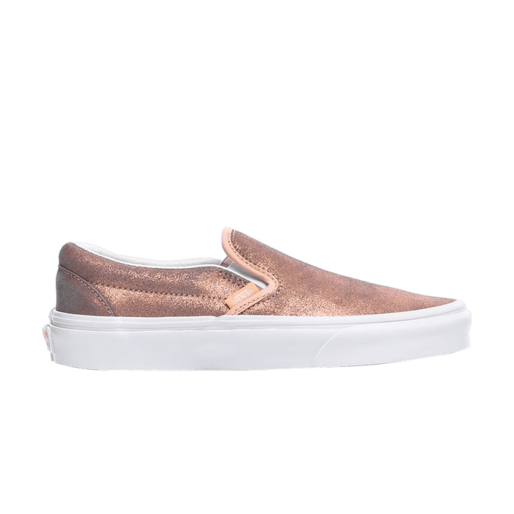 vans classic slip on rose gold