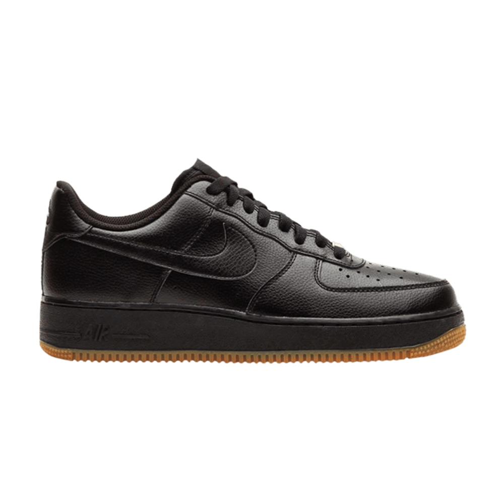 Black nike air force 1 with gum sole shop