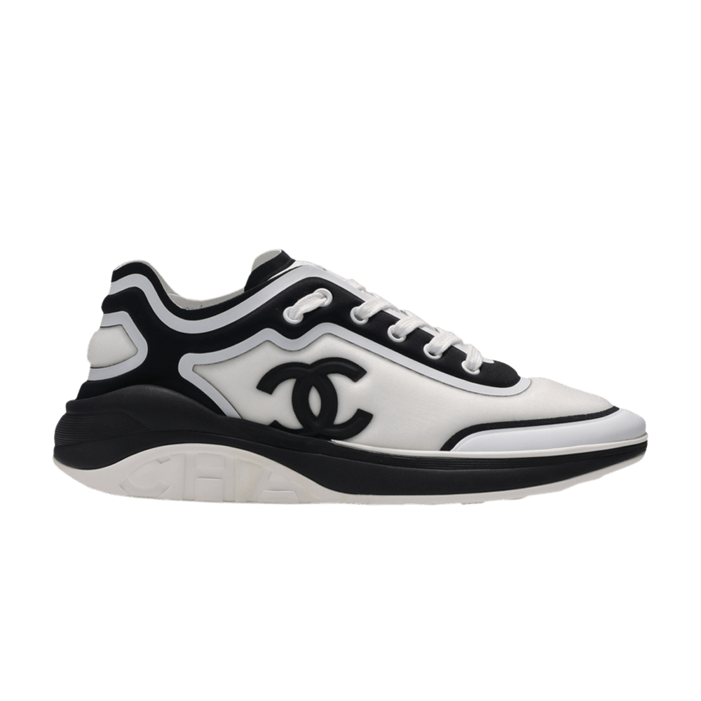 Buy Chanel CC Logo Sneaker 'Black White Reflective' - G34361 Y53654
