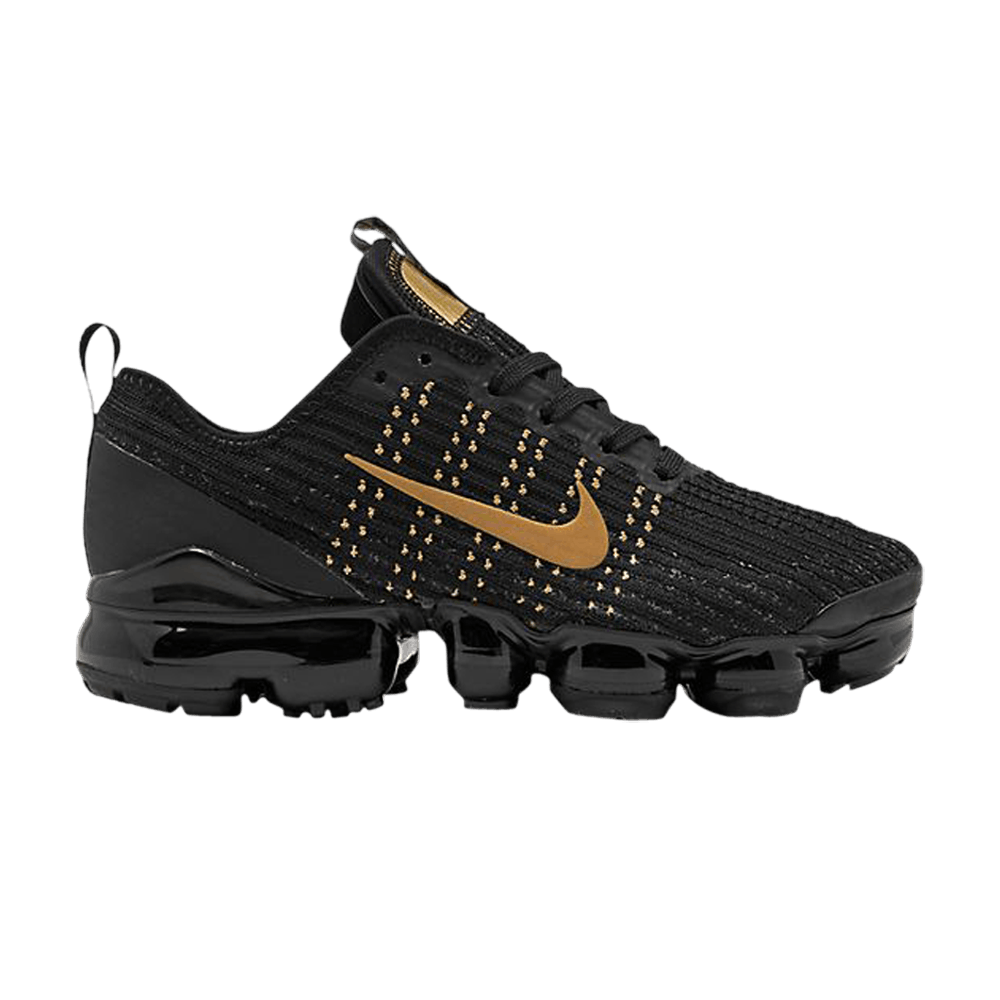 nike air vapormax flyknit 3 gold and black