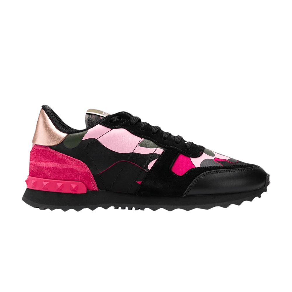 Black and pink valentino trainers online