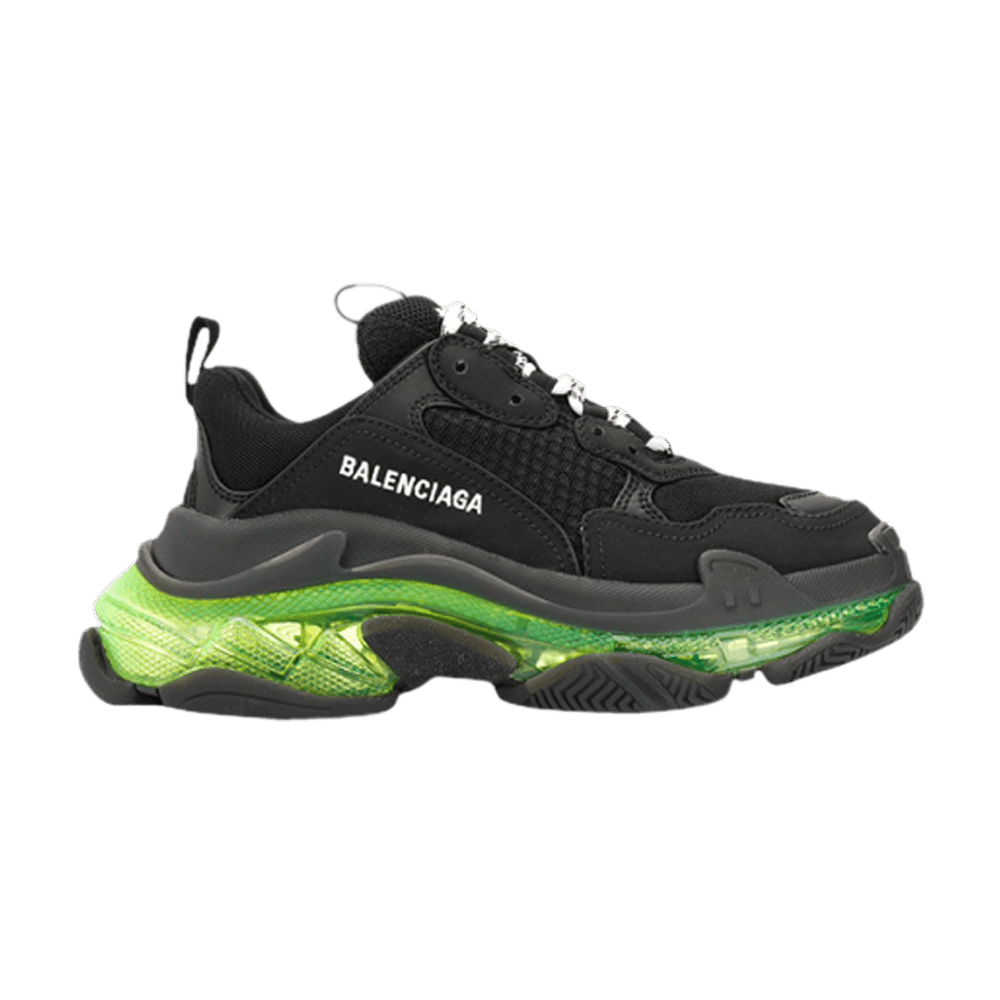 Buy Balenciaga Wmns Triple S 'Black Yellow Fluo' - 544351 W09ON 