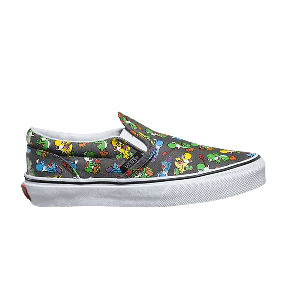 yoshi！ Buy Nintendo x Vans Classic Slip-On Kids 'Yoshi Pewter